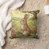 Adorable Rabbit Forest Animals Kissen (Decke)