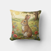 Adorable Rabbit Forest Animals Kissen (Vorderseite)