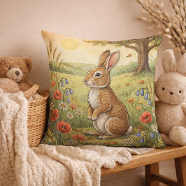 Adorable Rabbit Forest Animals  Kissen