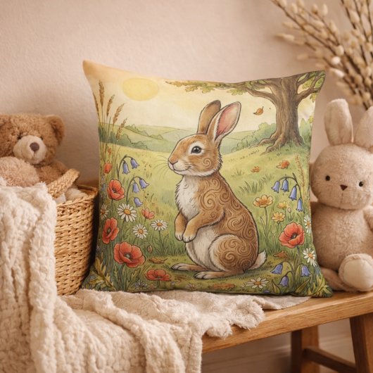Adorable Rabbit Forest Animals Kissen