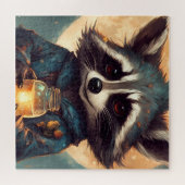 Adorable Raccoon mit einem Zaubertrank Puzzle (Horizontal)