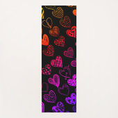 Adorable Rainbow Heart Scribble Zeichnend Yogamatte (Vorderseite)