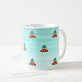 Adorable Rainbow Kackend Emoji Kaffeetasse (VorderseiteRechts)
