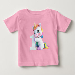 Adorable Rainbow Unicorn Baby T-shirt