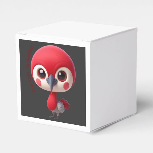Adorable Red Bird Character Geschenkschachtel (Vorderseite)