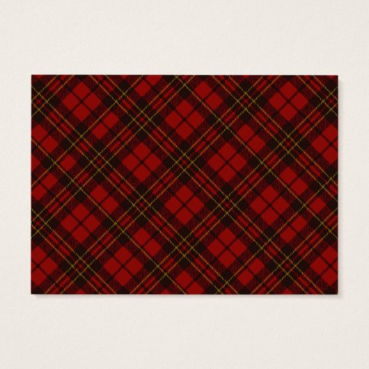 Adorable Red Christmas tartan Monogram (Rückseite)