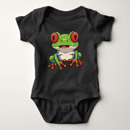 Adorable Red-Eyed Tree Frog Baby Bodysuit Baby Strampler