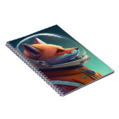 Adorable Red Fox Astronaut-Notebook Notizblock (Rechte Seite)