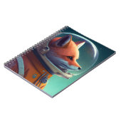 Adorable Red Fox Astronaut-Notebook Notizblock (Linke Seite)