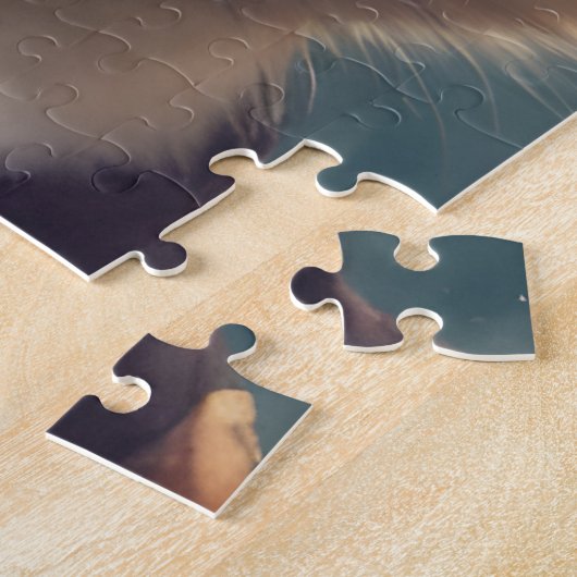 Adorable Red Fox in Winterkleidung Puzzle (Seite)