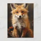Adorable Red Fox Kit Postkarte (Vorderseite)