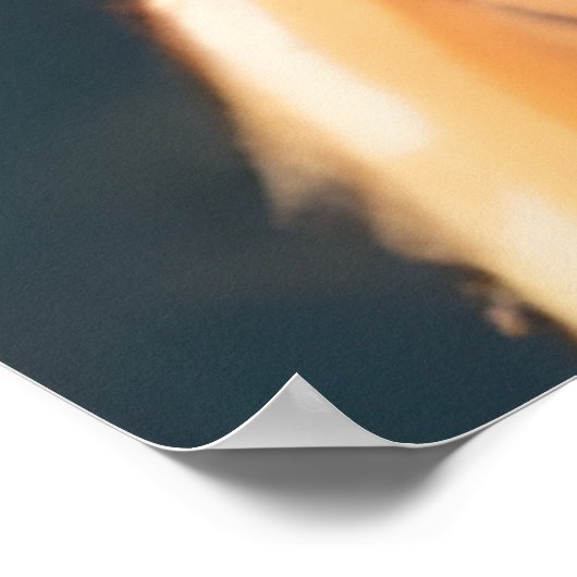 Adorable Red Fox Poster (Ecke)