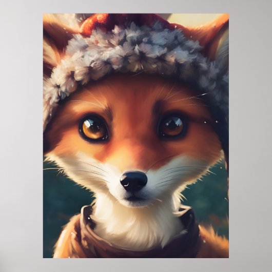 Adorable Red Fox Poster (Vorne)