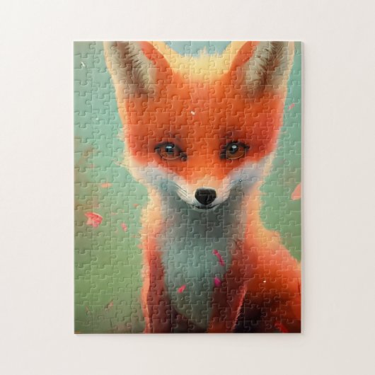 Adorable Red Fox Puzzle (Vertikal)