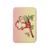 Adorable Red Monkey Animal Bath Matts Badematte (Vorderseite Vertikal)