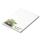 Adorable Red Panda Kinder Personalisiert Notizblock (Rotiert)