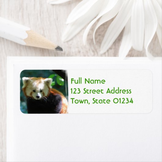 Adorable Red Panda Mailing Labels (Insitu)