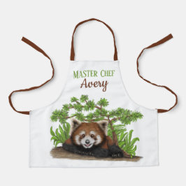 Adorable Red Panda Personalisiert Kids Schürze