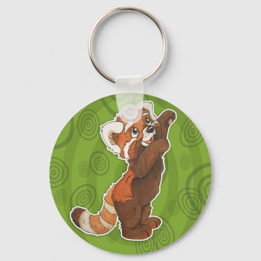 Adorable Red Panda Schlüsselanhänger (Vorderseite)