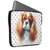 ADORABLE RED & WHITE CAVALIER KING CHARLES SPANIEL LAPTOPSCHUTZHÜLLE (Vorne Rechts)
