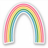 Adorable Regenbogen Aufkleber (Vorderseite)
