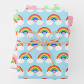 Adorable Regenbogenmuster farbenfroh Geschenkpapier Set (Beispiel)