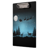 Adorable Reindeer At Night Klemmbrett (Links)