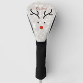 Adorable Rentier Face, Bokeh Golf Headcover (Vorderseite)