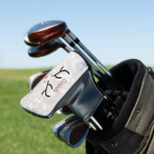 Adorable Rentier Face, Bokeh Golf Headcover (In Situ)