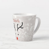 Adorable Rentier Face, Bokeh Milchtasse (Rechte Ecke)