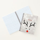 Adorable Rentier Face, Bokeh Notizblock (Innenseite)