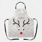 Adorable Rentier Face, Bokeh Schürze (Vorderseite)