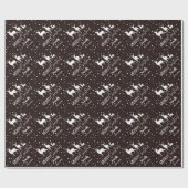 Adorable Rentier Muster Weihnachten Geschenkpapier (Flach)