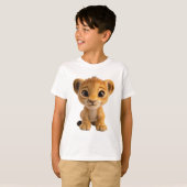 Adorable Roarant Niedliche Baby Lion Cub T-Shirt (Vorne ganz)