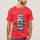 Adorable Robot in Halloween-Kostüm T-Shirt (Vorderseite)