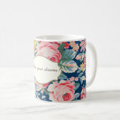 Adorable Romantische Blume - Motivationsbotschaft Kaffeetasse (VorderseiteRechts)