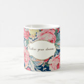Adorable Romantische Blume - Motivationsbotschaft Kaffeetasse (Mittel)