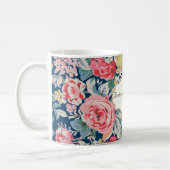 Adorable Romantische Blume - Motivationsbotschaft Kaffeetasse (Links)