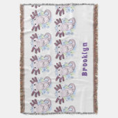 Adorable rosa axolotale Cartoon Decke (Vorderseite Vertikal)