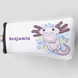 Adorable rosa axolotale Cartoon Golf Headcover