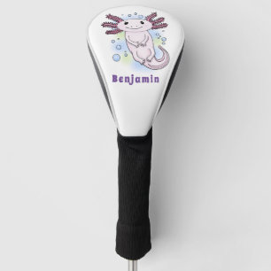Adorable rosa axolotale Cartoon Golf Headcover