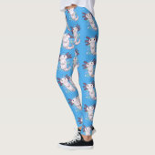 Adorable rosa axolotale Cartoon Leggings (Links)