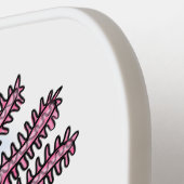 Adorable rosa axolotale Cartoon Pickleball Schläger (Linke Seite)