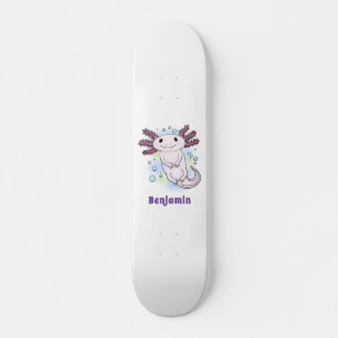 Adorable rosa axolotale Cartoon Skateboard