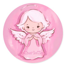 Adorable rosa Engel für die Tochter