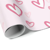 Adorable rosa Herz-Umschlagpapier für Special Gi Geschenkpapier (Rolleneckpunkt)