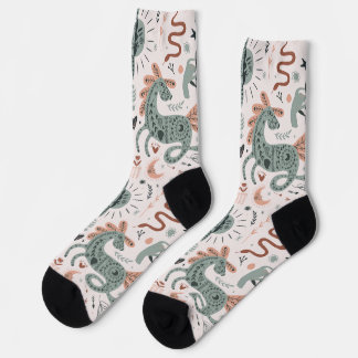 Adorable rosa Hintergrund Schönes Muster Niedlich Socken