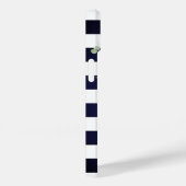 Adorable rosa Roses Navy Blue Stripes Case-Mate iPhone Hülle (Rückseite / Rechts)