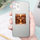 Adorable Ruby Cavalier Spaniel Aufkleber (Telefon)