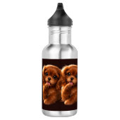 Adorable Ruby Cavalier Spaniel Edelstahlflasche (Rechts)
